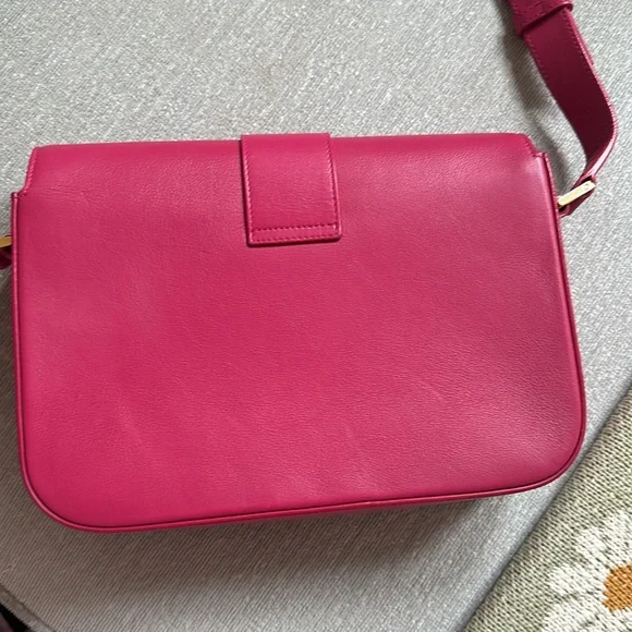 Saint Laurent Classic Y Hot Pink Leather Crossbody Bag - Picture 6 of 15